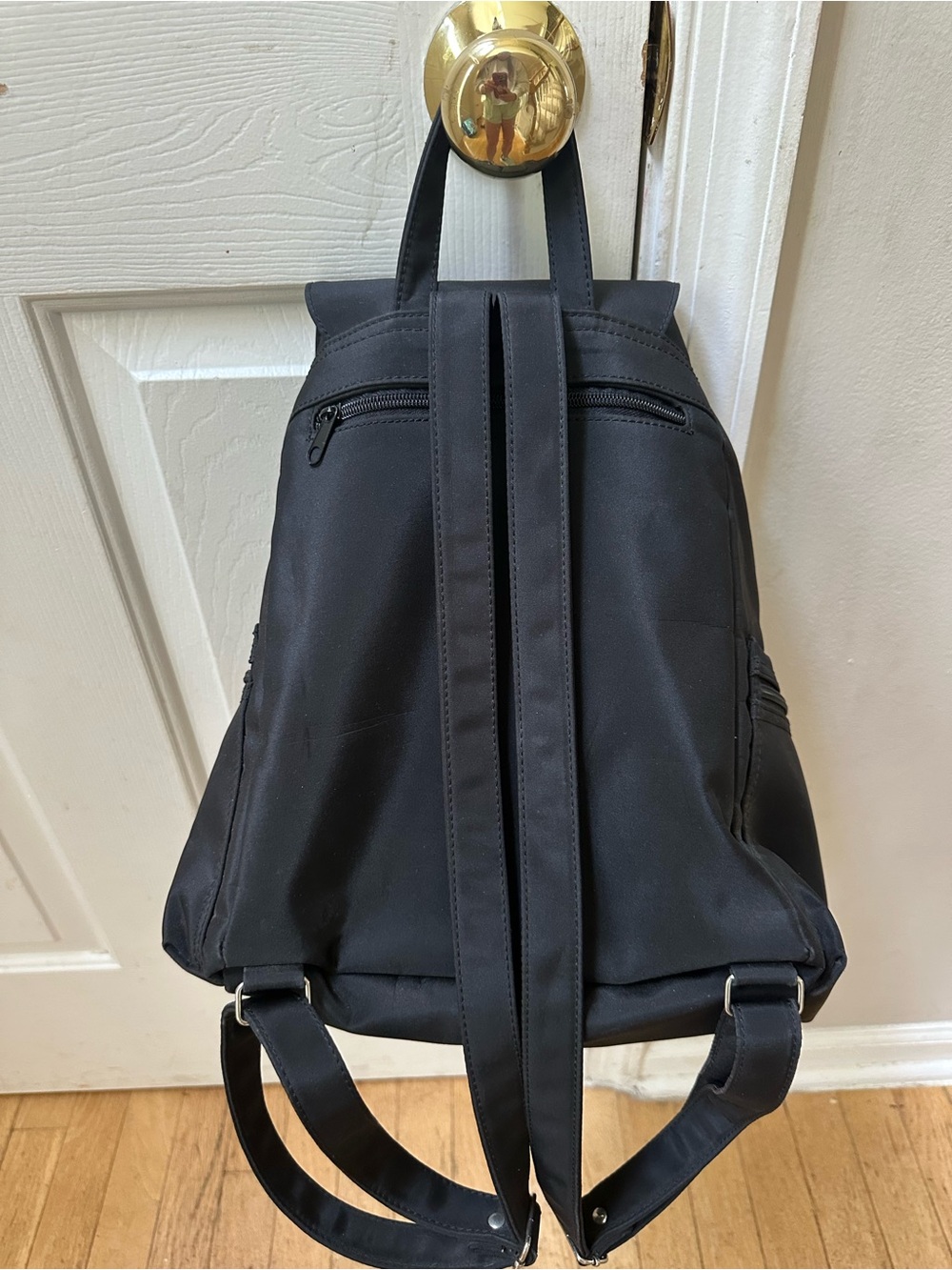 Prada Black Nylon Backpack with Silver Hardware - Picture 8 of 11